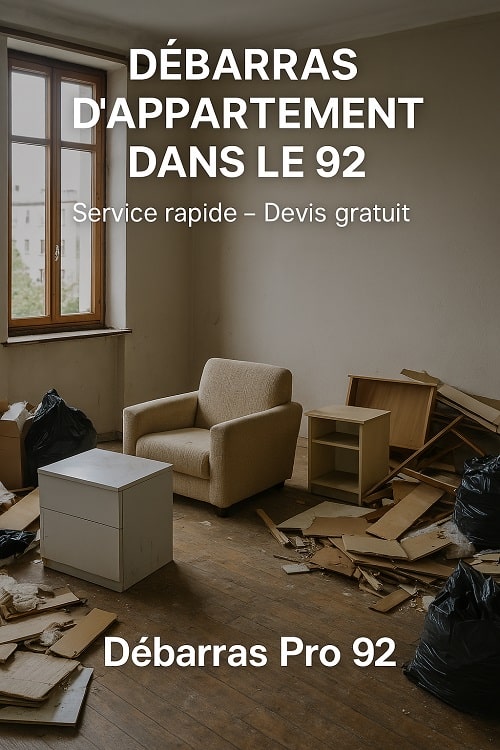 Débarras d'appartement dans le 92