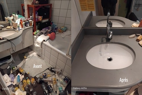 Nettoyage de salle de bain